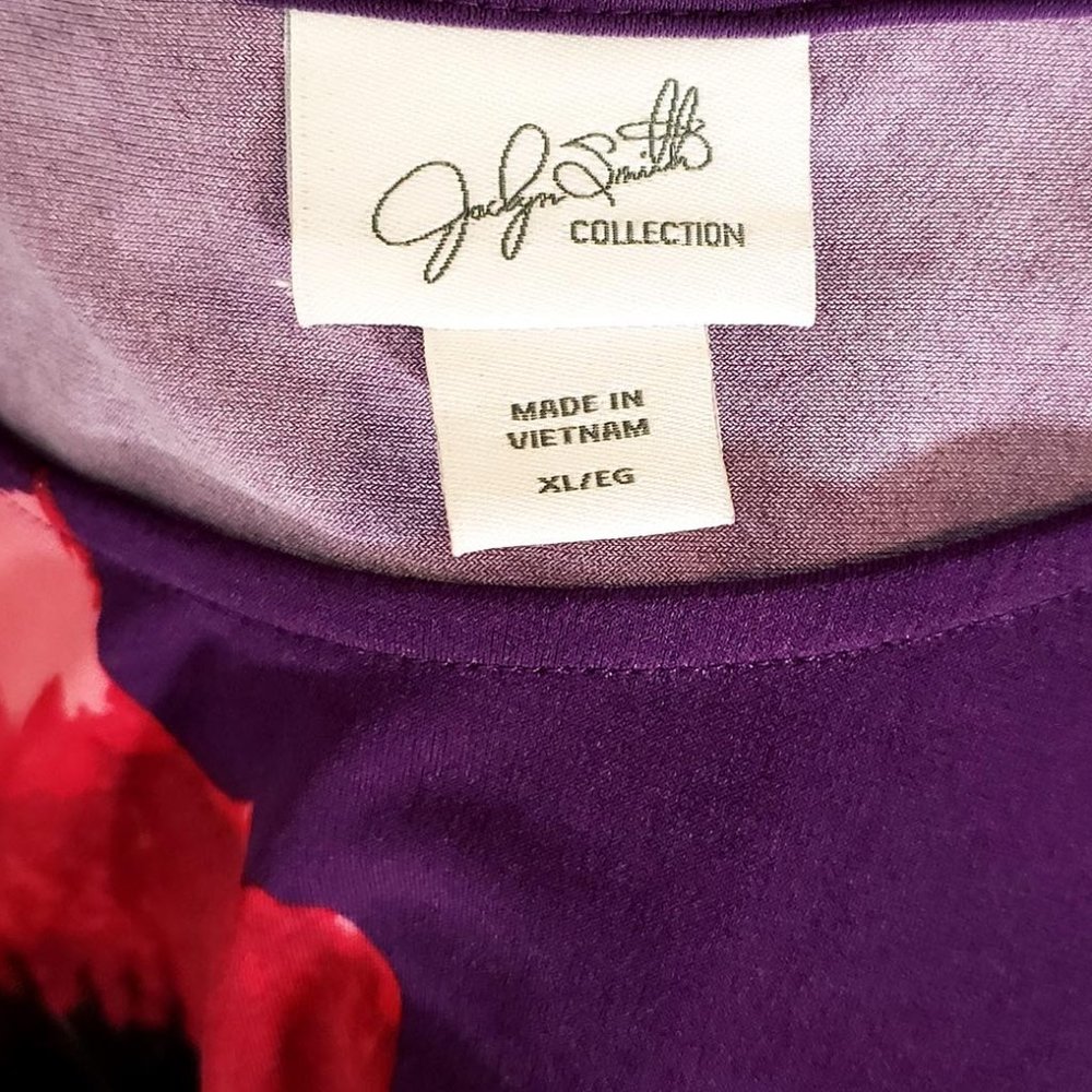 Jacklyn Smith Collection Asymmetric Cinched Top NWOT - Picture 9 of 9